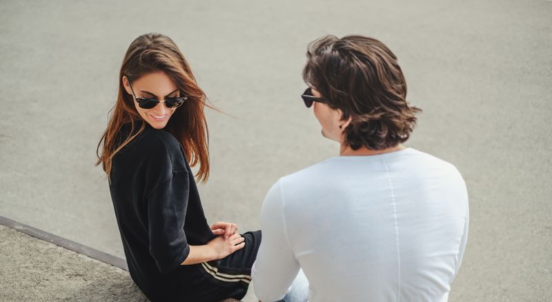 You Catch Him Looking at You When He Thinks You’re Not Watching