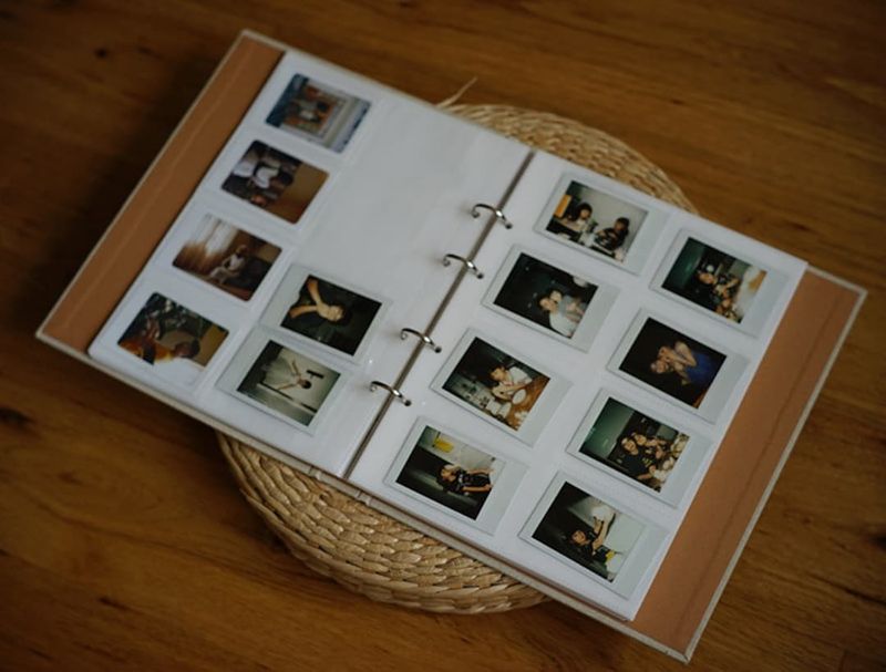 Polaroids and photo albums you could actually hold
