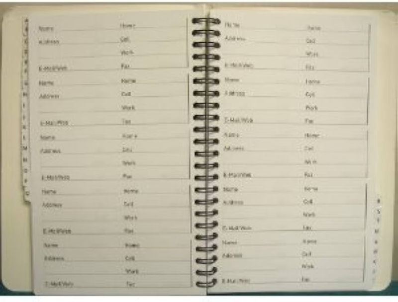 Paper Address Books