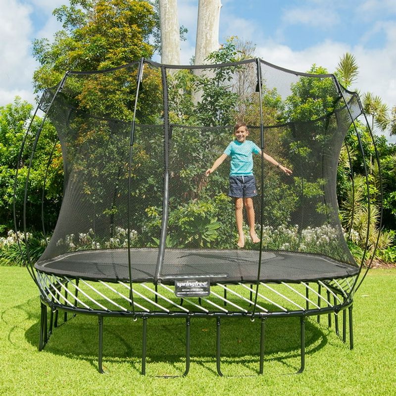A Trampoline in the Backyard