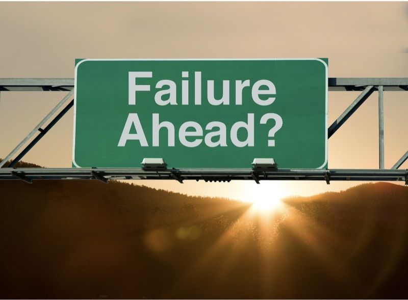 Believing any struggle is failure