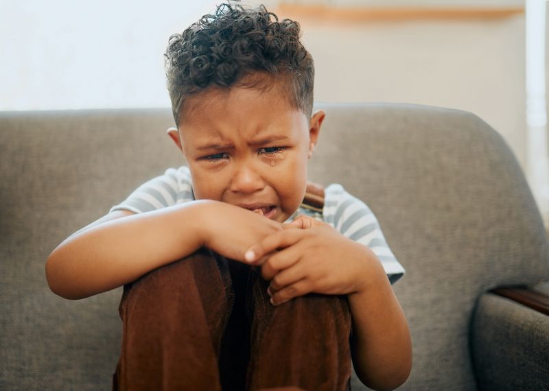 Child shows anxiety about being picked up late—or not at all