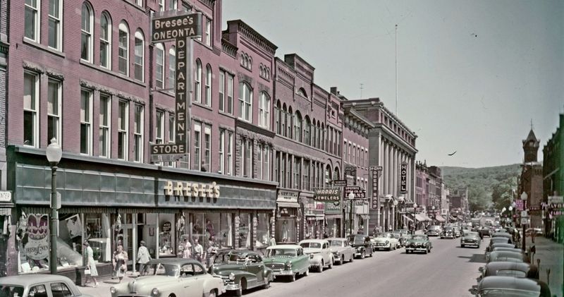 Shopping downtown instead of online