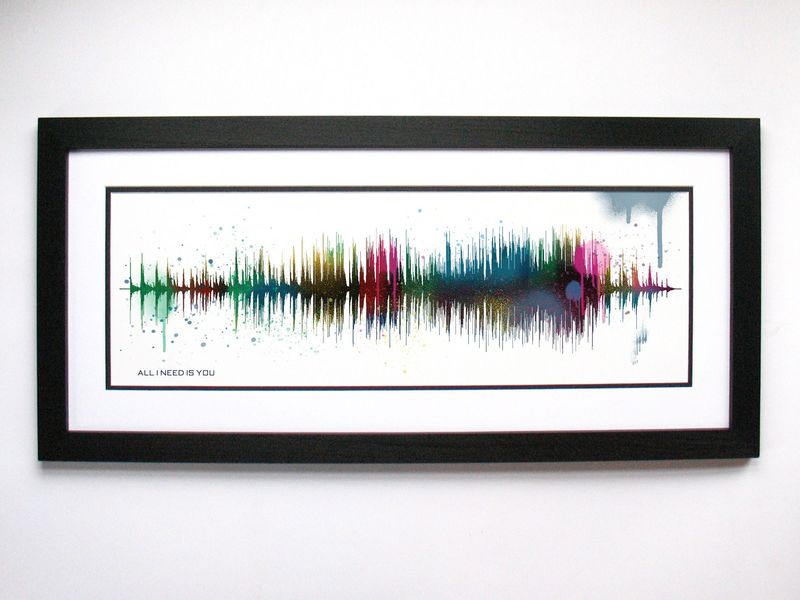 Framed Sound Wave of Your Voice