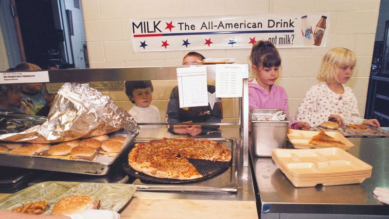 School Cafeteria Pizza