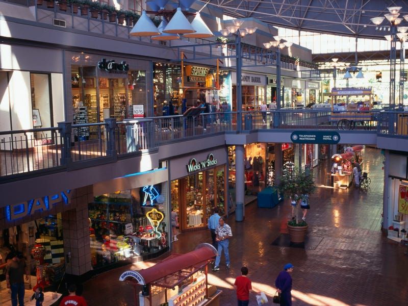 Hanging out at the mall for hours without spending anything
