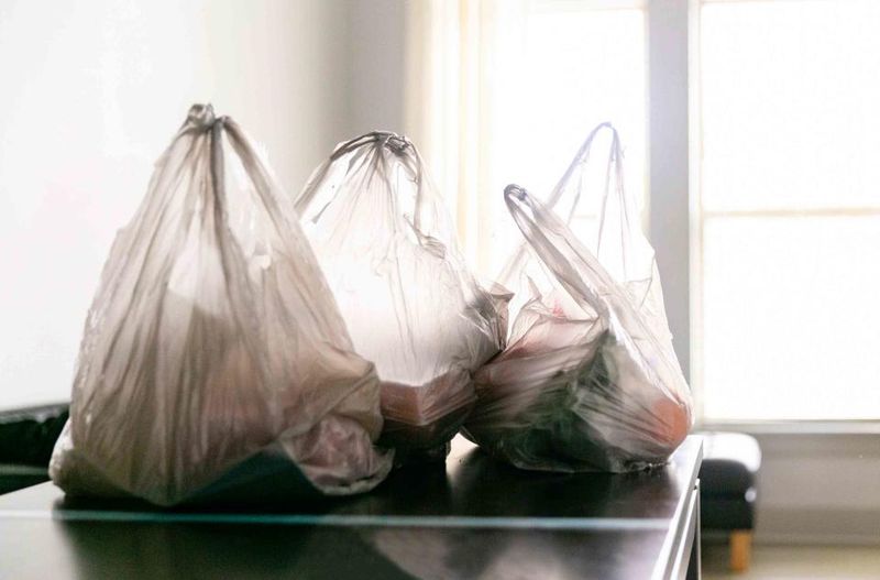 Keeping a stash of plastic grocery bags “just in case”