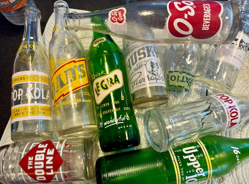 Glass Bottles and Soda Pop-Tops