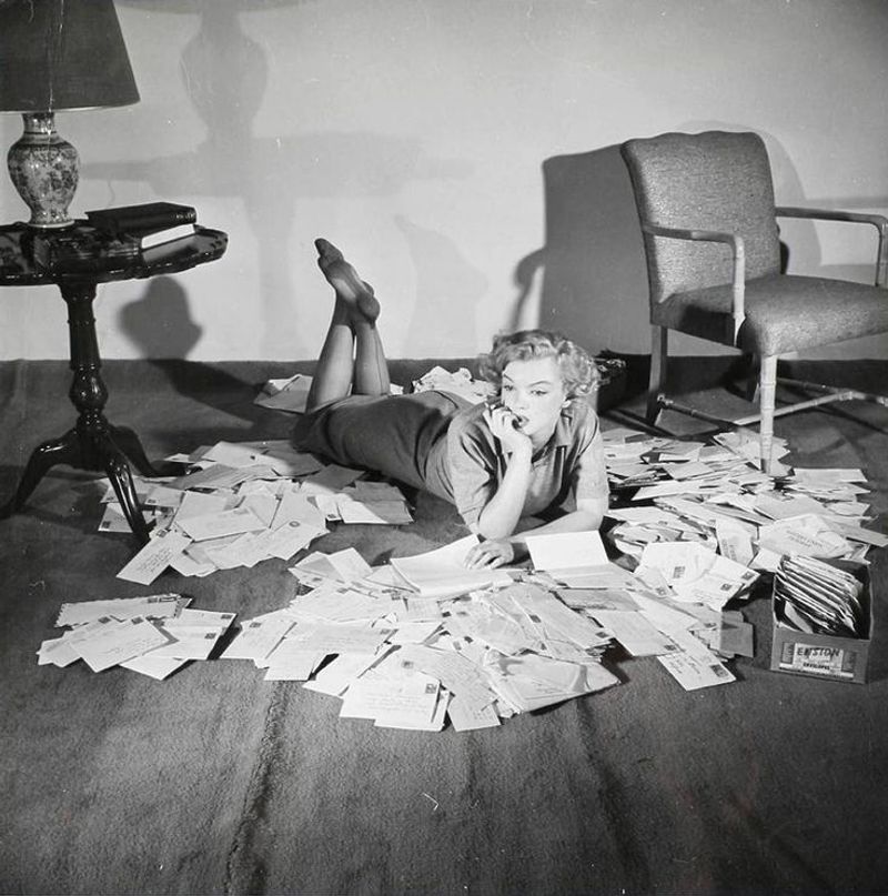 Writing fan letters to movie stars