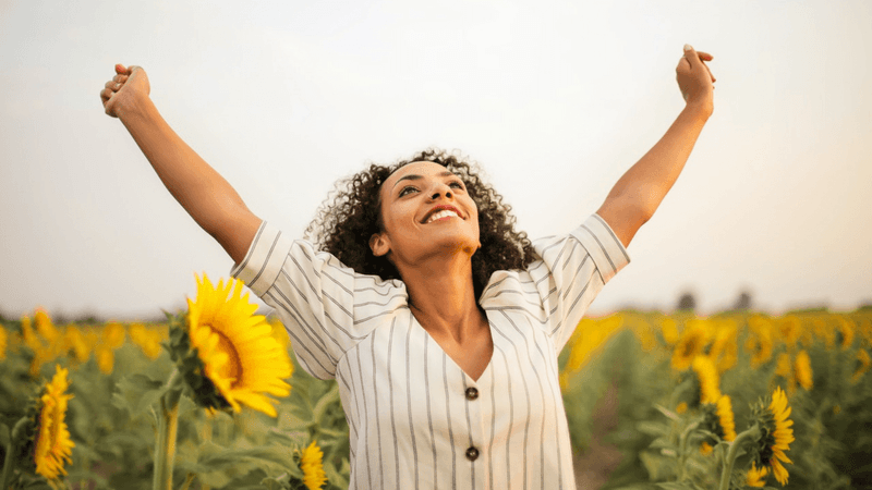 She Finds Joy in the Little Things