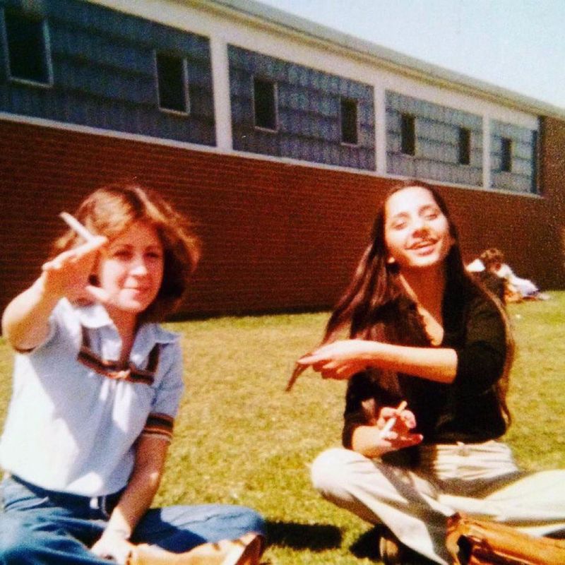 Smoking behind the school like it was a rite of passage