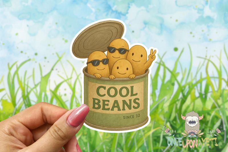 “Cool beans.”