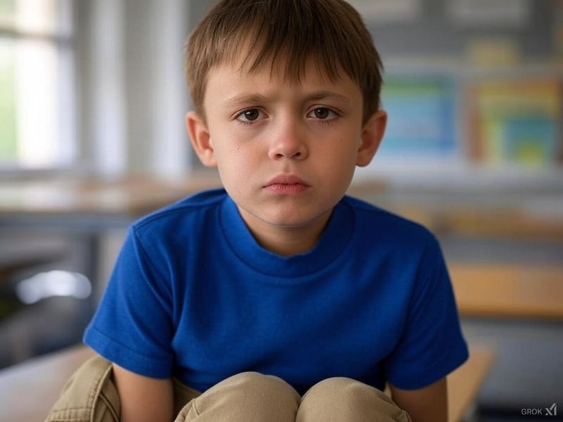 A child apologizing constantly for small things