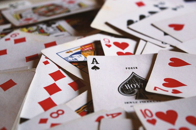 The slap of cards being shuffled before a family game