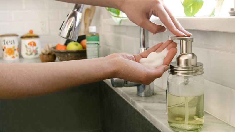 Watering down soap to make it last