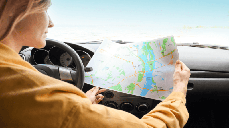 Using Paper Maps Without GPS or Traffic Alerts