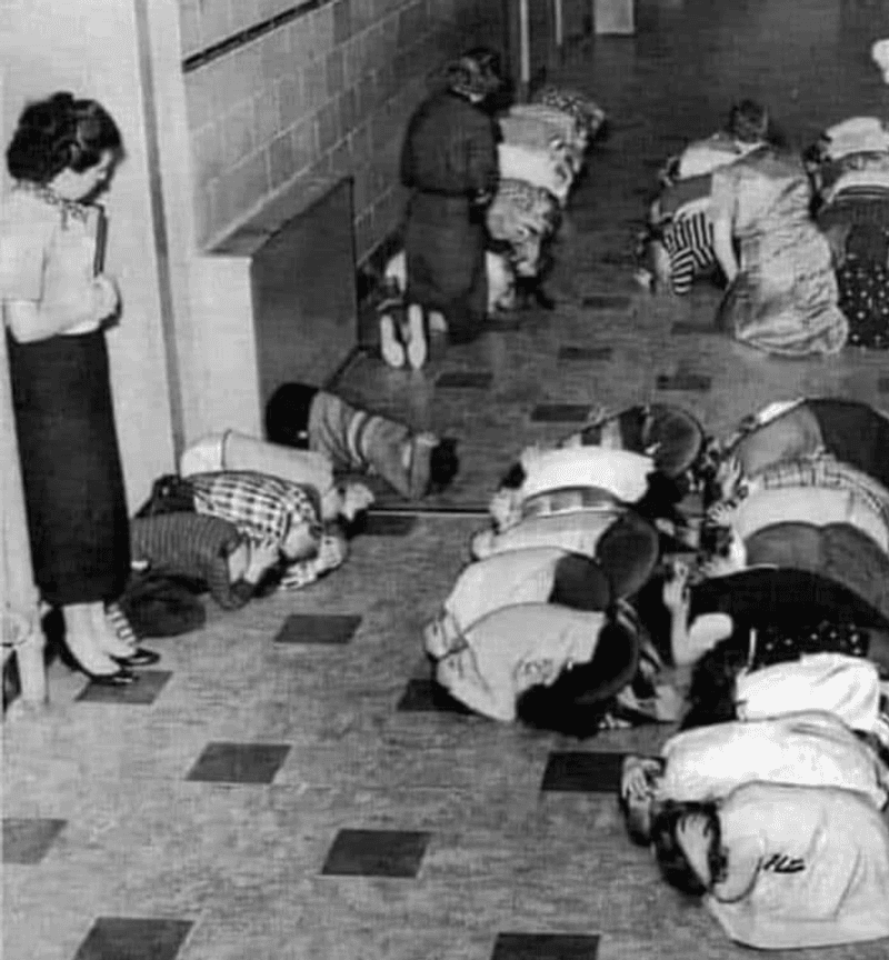 School drills were scary, but not about shooters