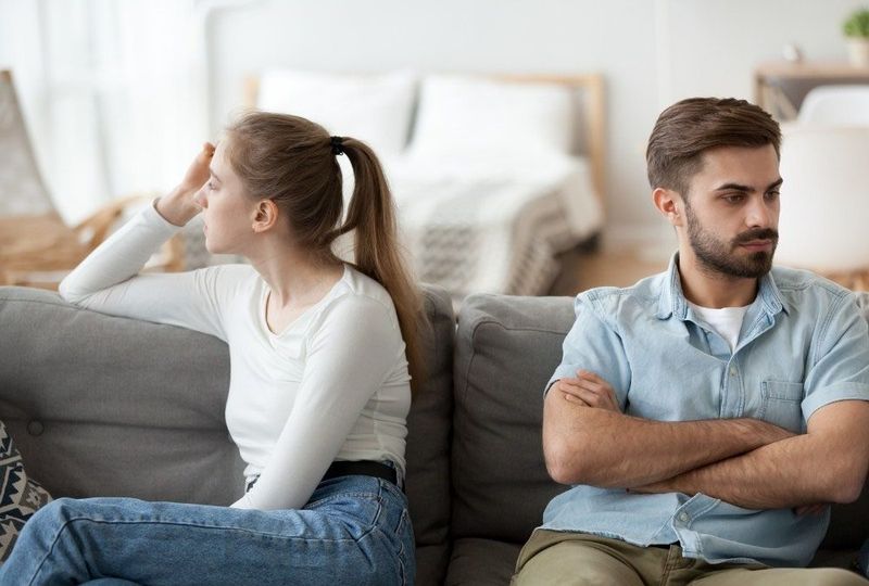 You avoid hard conversations until she explodes