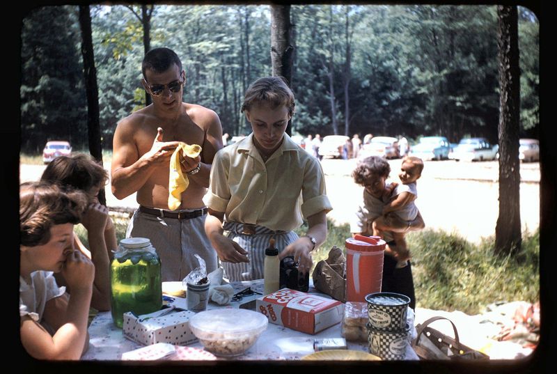Friends at a Park Picnic