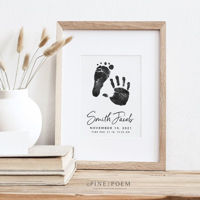 Hand or Footprint Art from Baby