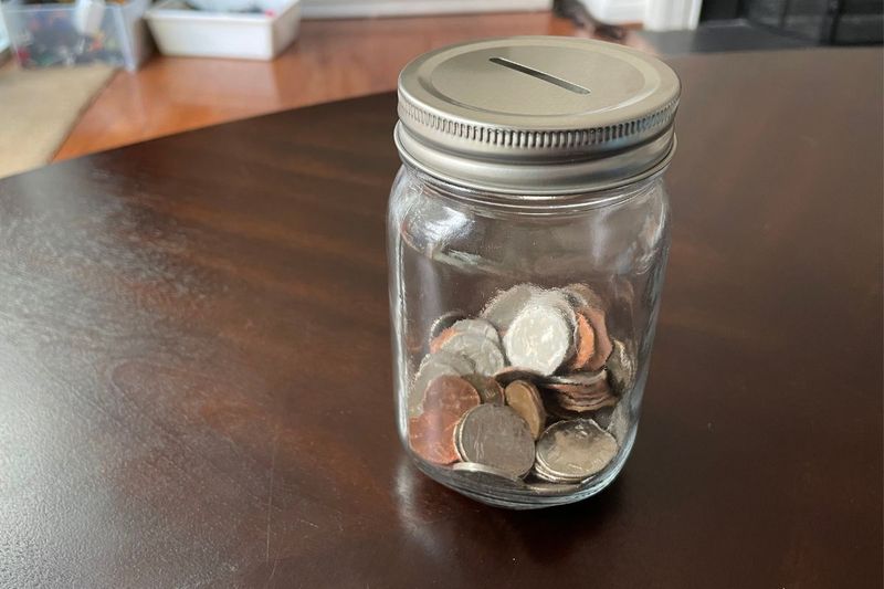 Mason Jar Coin Bank