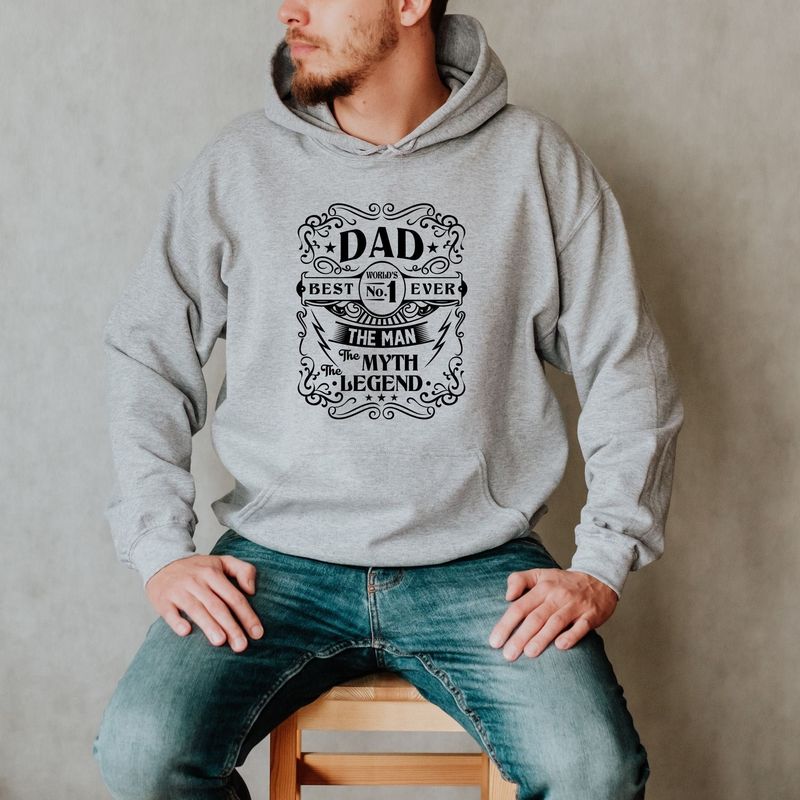 Cozy Hoodie with Dad Quote