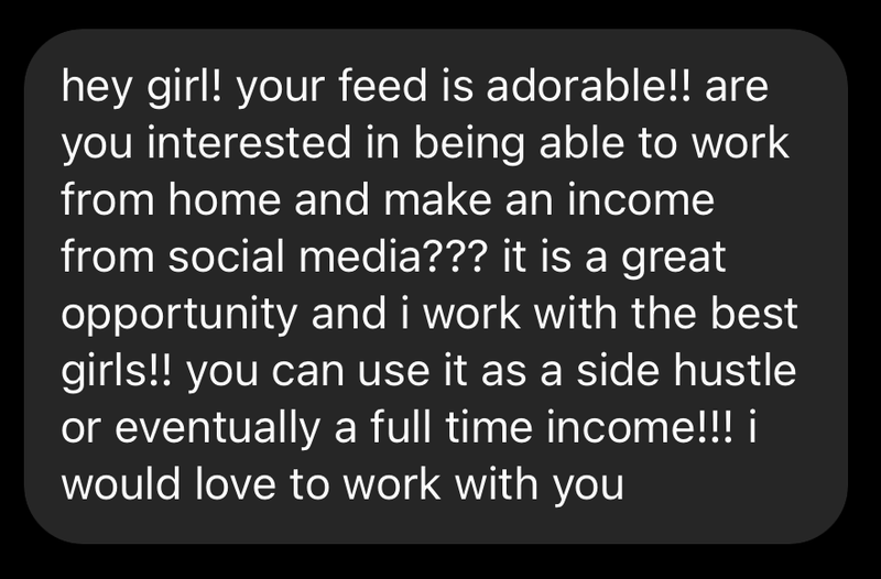 Multi-Level Marketing “Opportunities” in the DMs