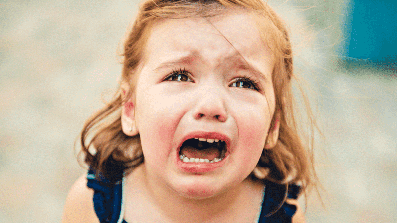 Manipulating with tears or tantrums