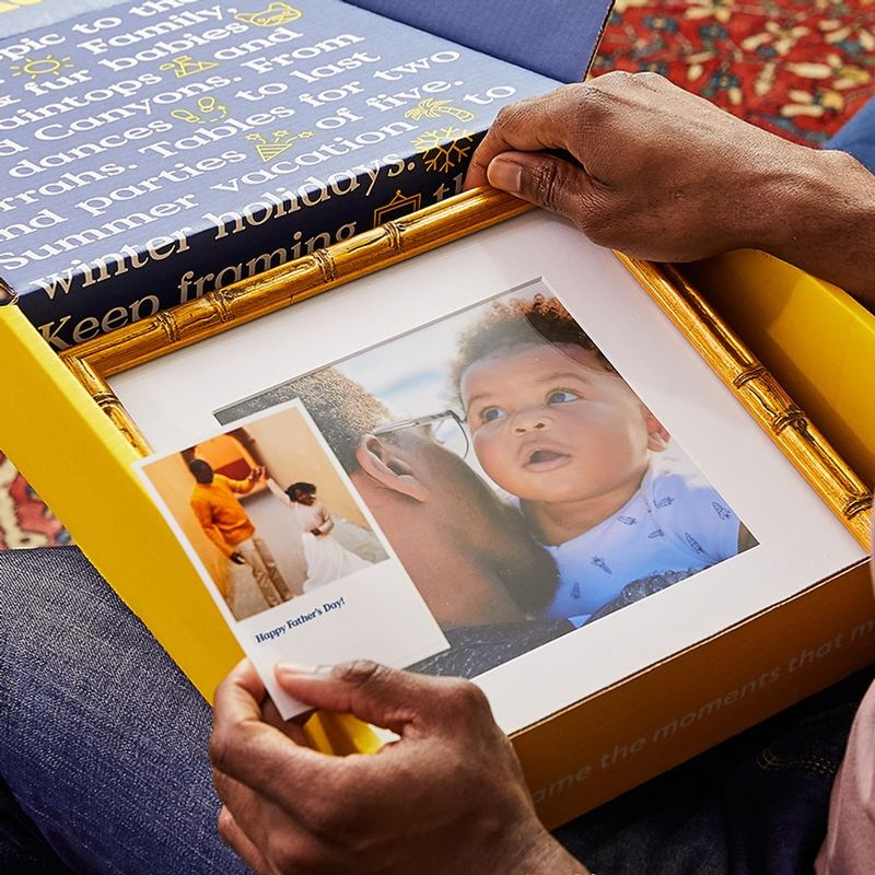 Framed 'Dad and Baby' Photo