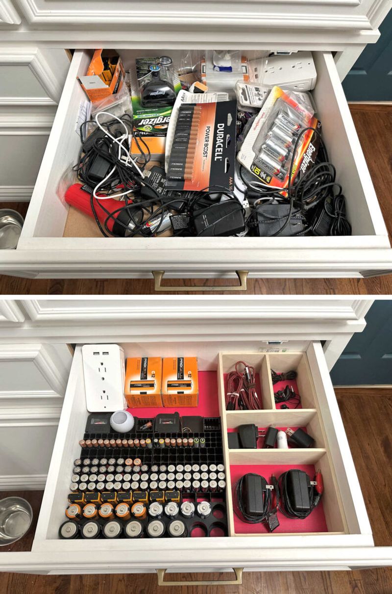 Battery and Bulb Drawer