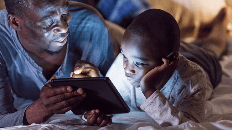 “They’re all addicted to their screens.”