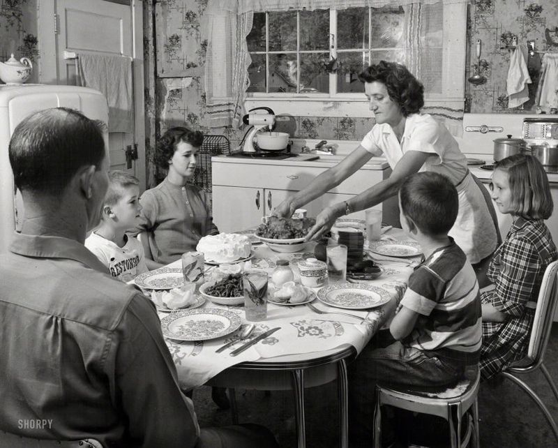 Meals were eaten together without distractions