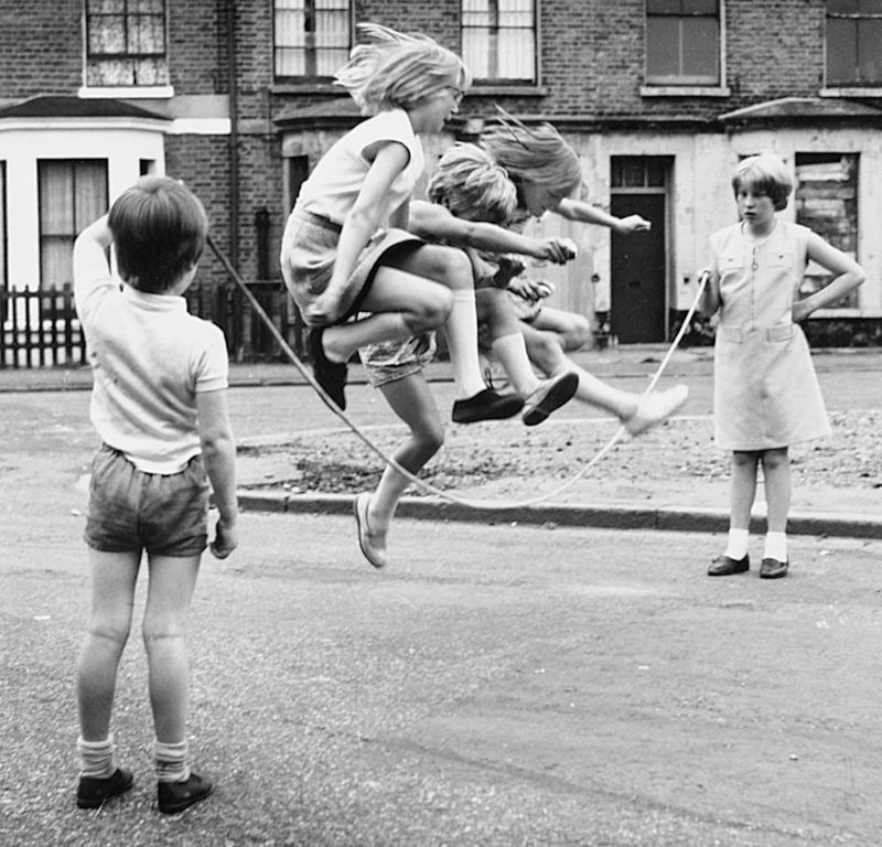 A time when kids played outside all day