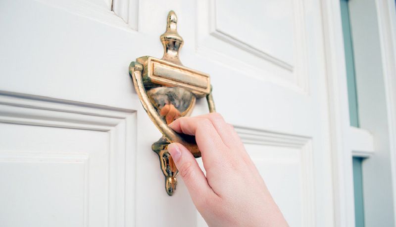 Having to Knock Instead of Text “Here”