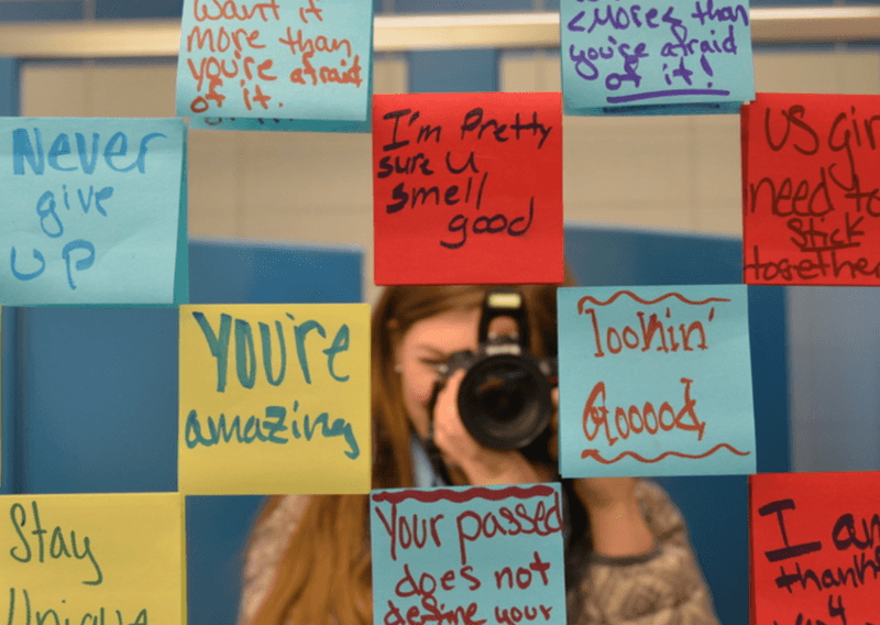 Leave yourself kind post-its in unexpected places.