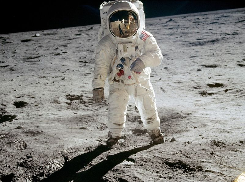 Watching the moon landing live