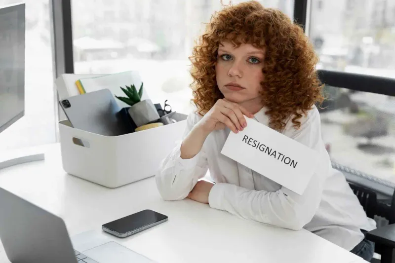 Quitting your job with zero plan because you're “done.”
