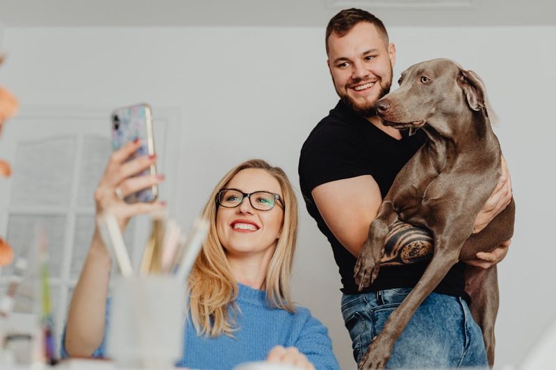 The “Here’s Our Dog, Not Us” Selfie
