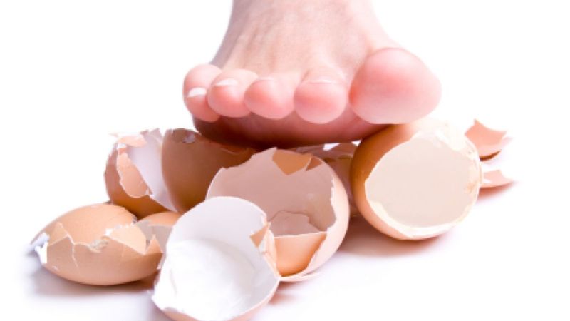 You walk on eggshells without even realizing it