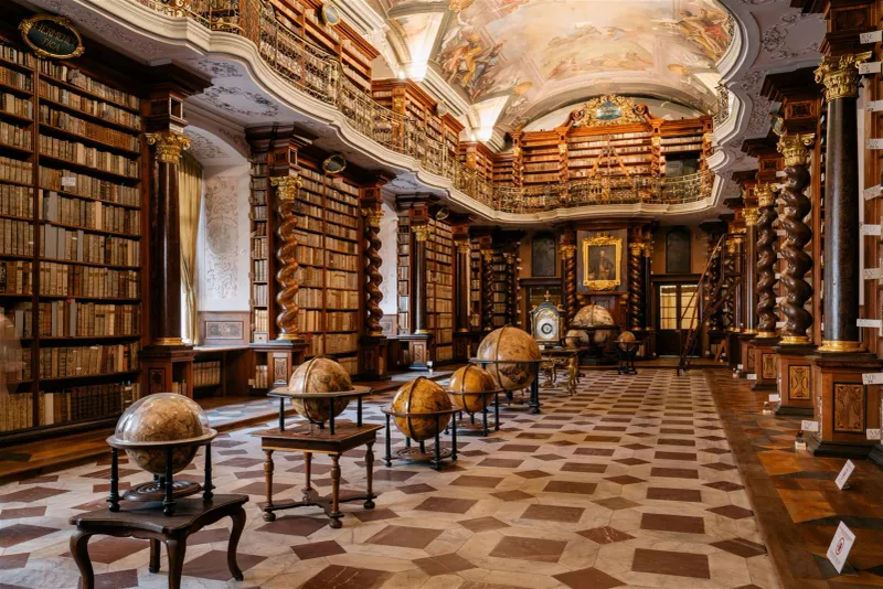 Going to the library to look things up