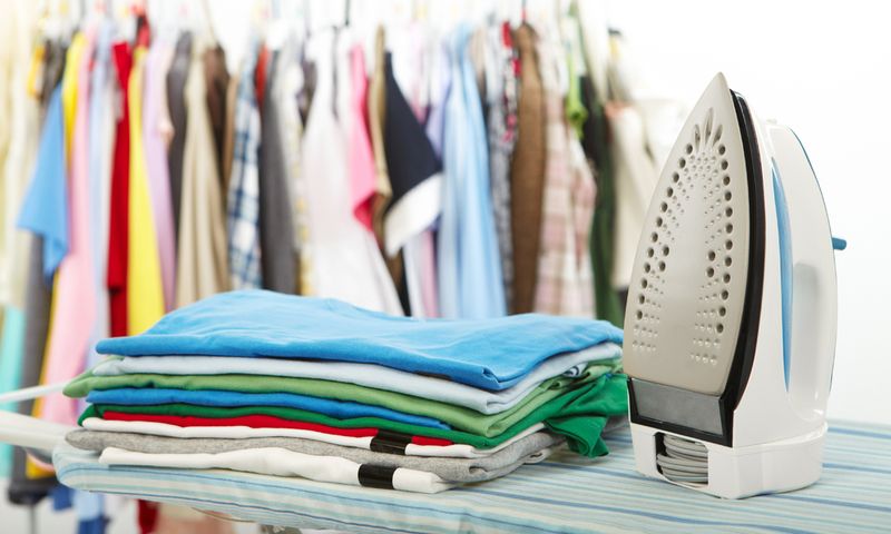 Ironing clothes—just because it showed respect
