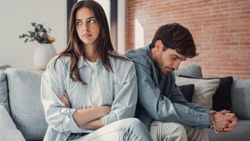 You both avoid eye contact and connection