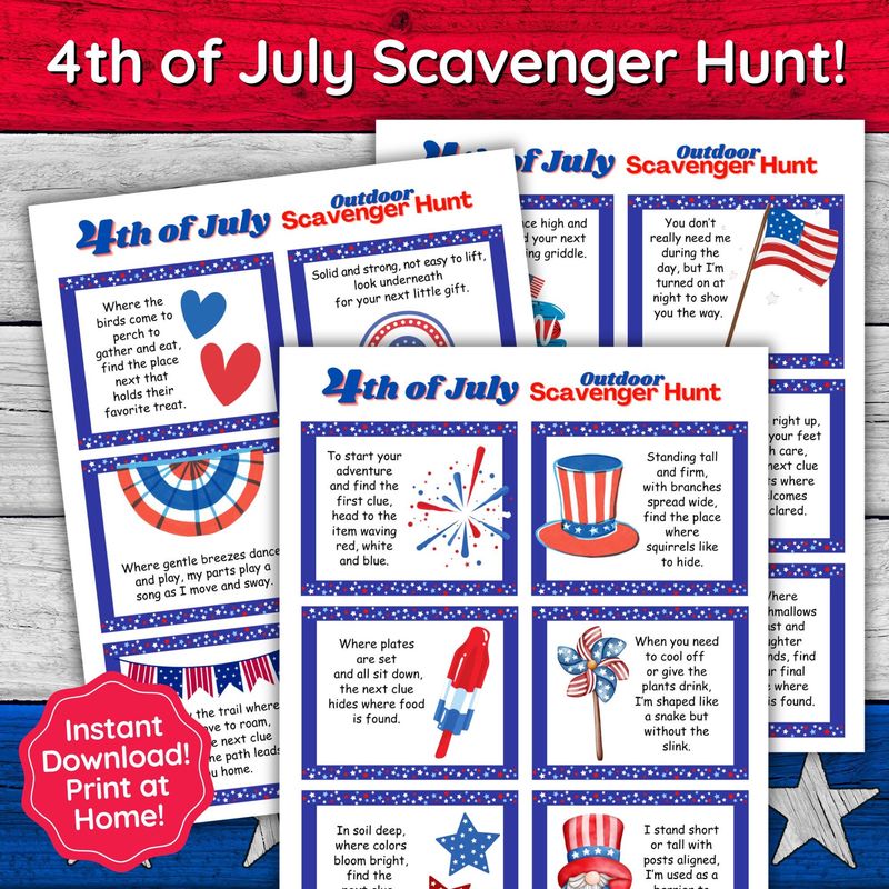 Patriotic Scavenger Hunt