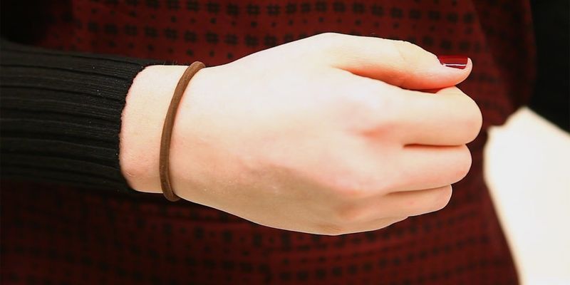 Wearing Hair Ties on Your Wrist