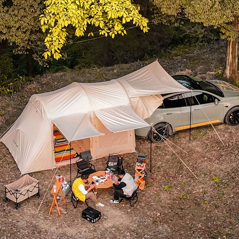 Try camping—even if it’s in the living room