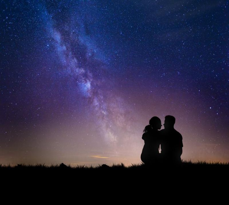 Go stargazing with a blanket and snacks