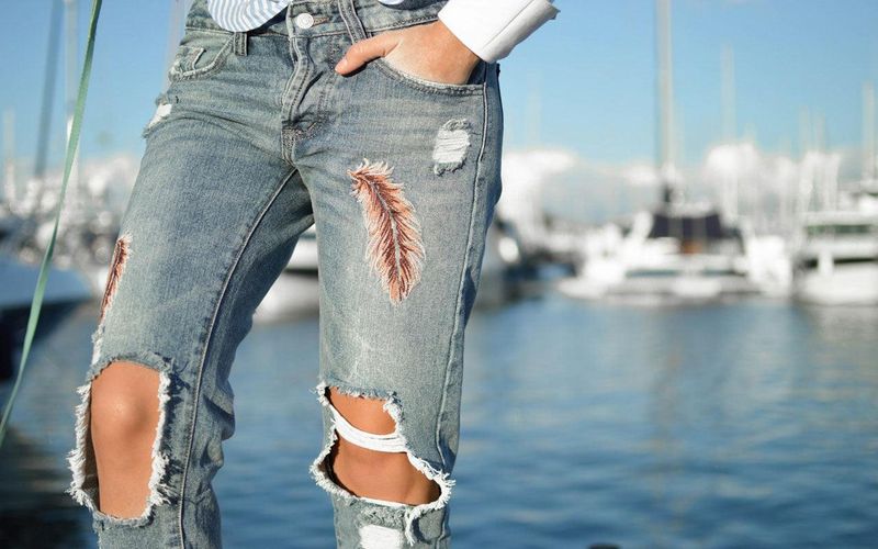 Paying extra for ripped jeans