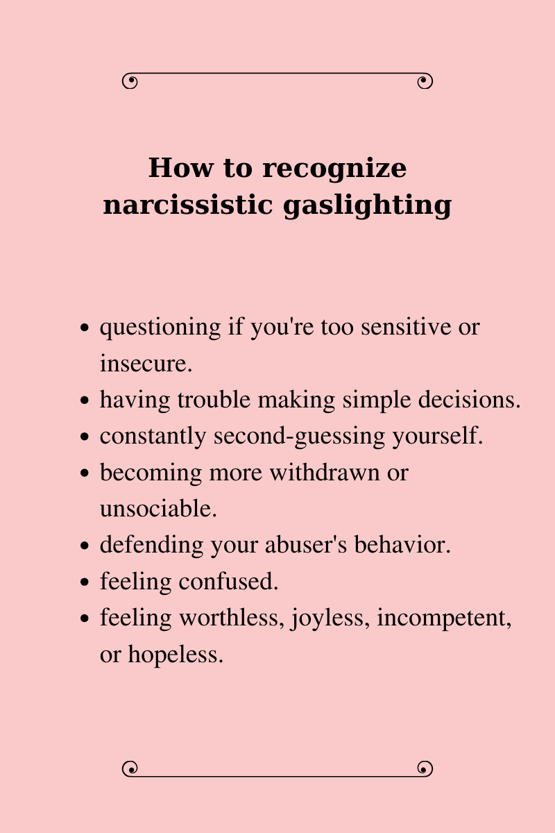 Recognizing gaslighting in hindsight