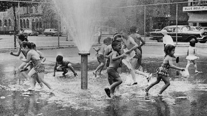 Playing outside until the streetlights came on