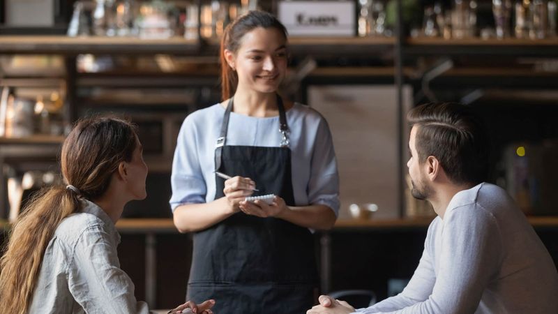 He treats waitstaff and strangers with respect